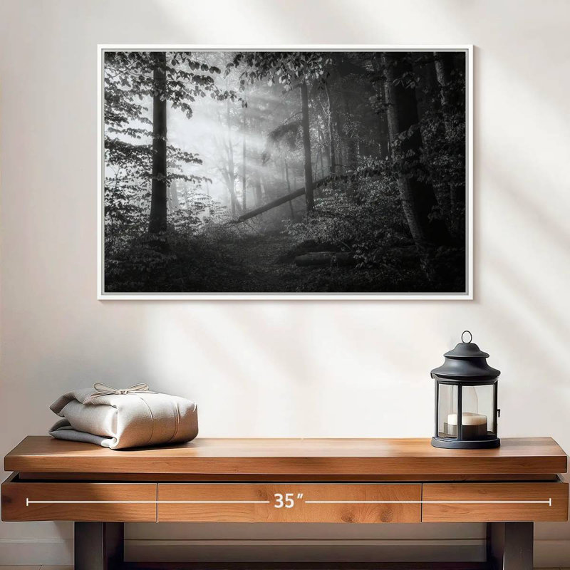 Point Of No Return, Floating Frame White, 25" X 17"