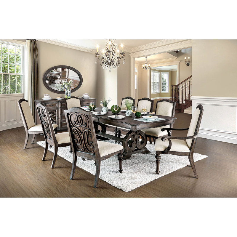 96" W Rustic Dining Table, Rustic Natural, Rustic Natural