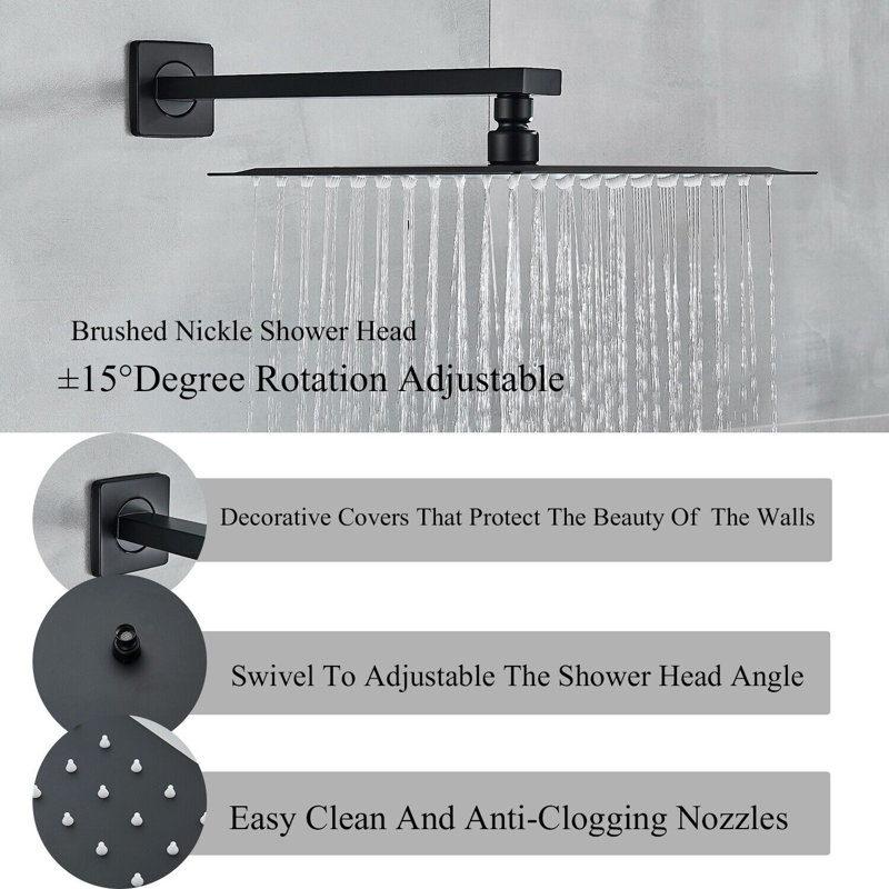 Robinet de douche avec valve brute
