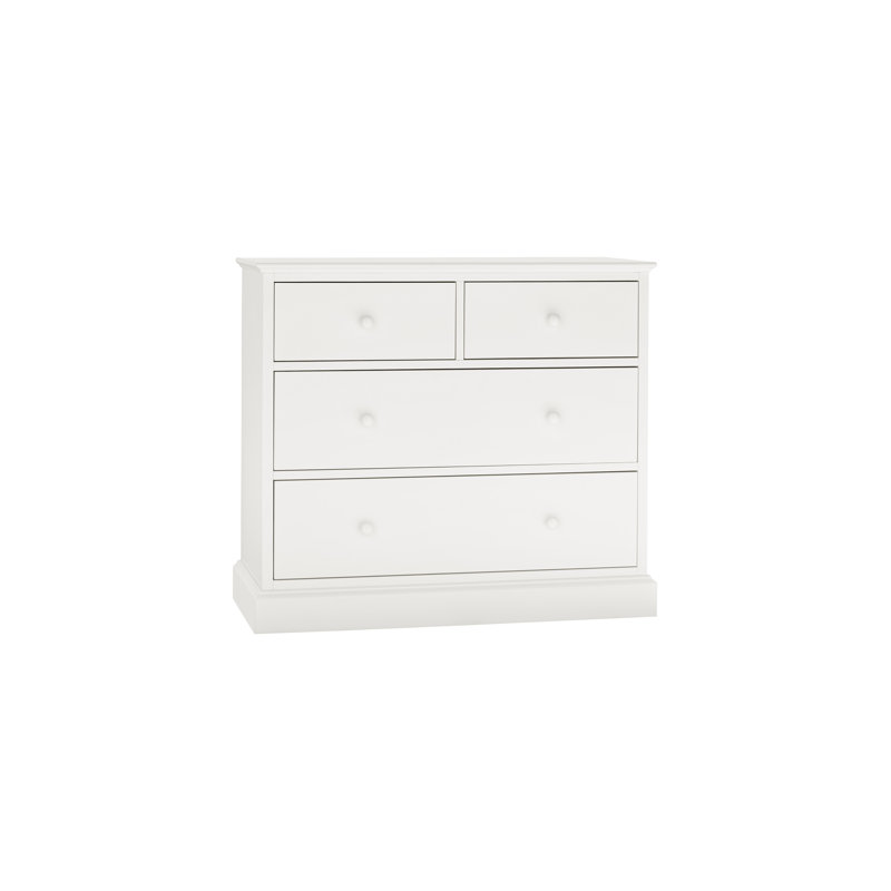 Carolina 4 Drawer Chest , White