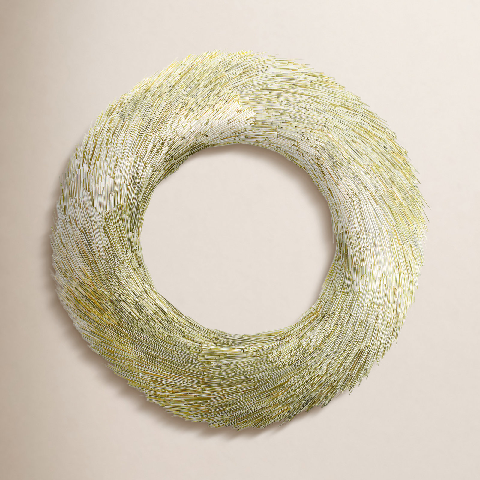 Wreath, 4.3" W x 2.35" H x 14" D