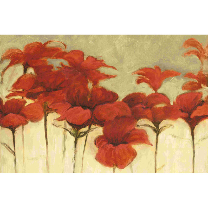 Fleurs magnifiques - peinture sur toile tendue, H 8 po x l 12 po