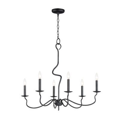 Olivia Iron 6-Light Chandelier