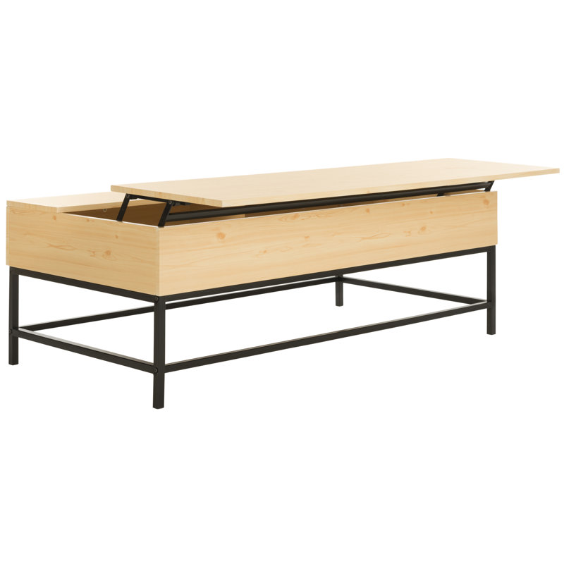 Lift-Top Coffee Table, Light Oak