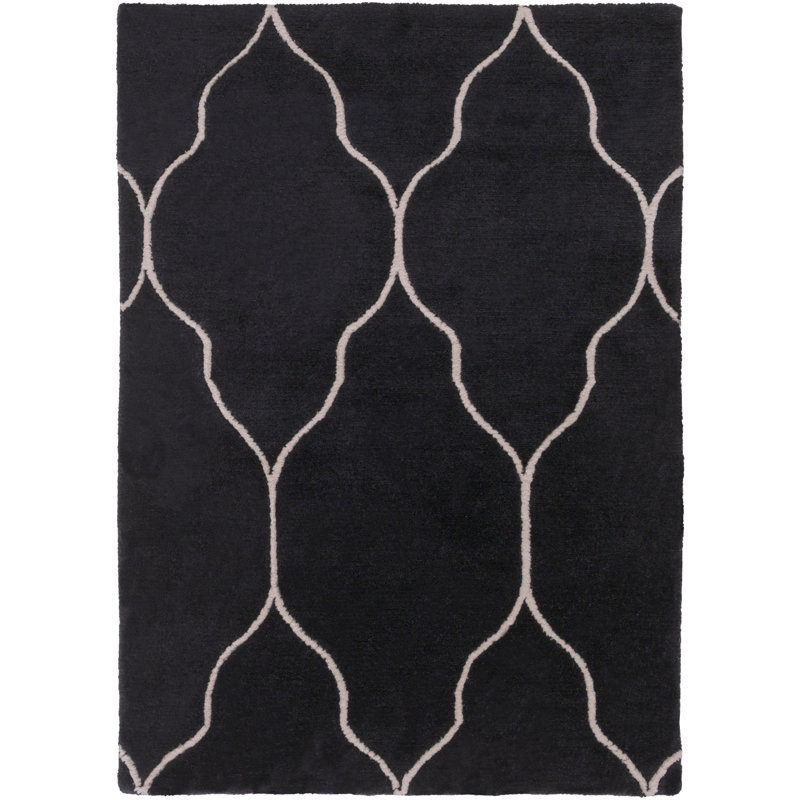 Wool Geometric Indoor Rug, Rectangle 2' x 3'