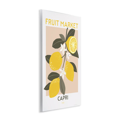 "Fruit Market", branche de citron, art mural par Reinders