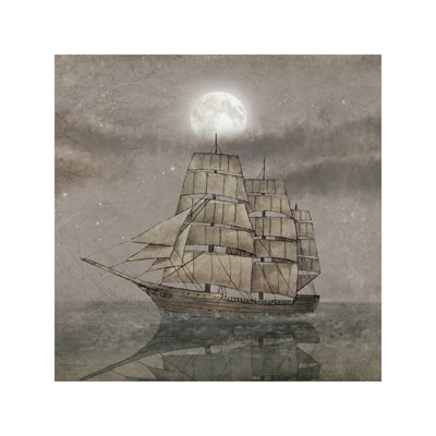 Night Journey 1 Piece Wrapped Canvas Wall Art