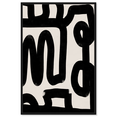Bold Brush Stroke Lines And Swirls Print by Oliver Gal