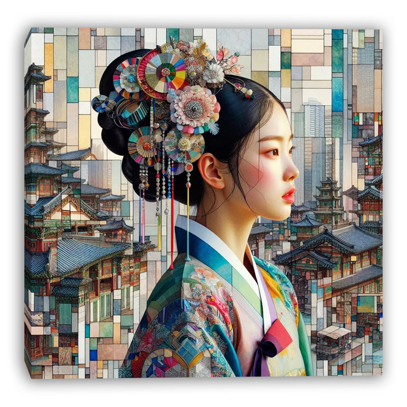 Art urbain sur toile tendue Urban Grace, L 40 po x H 40 po x P 1,5 po