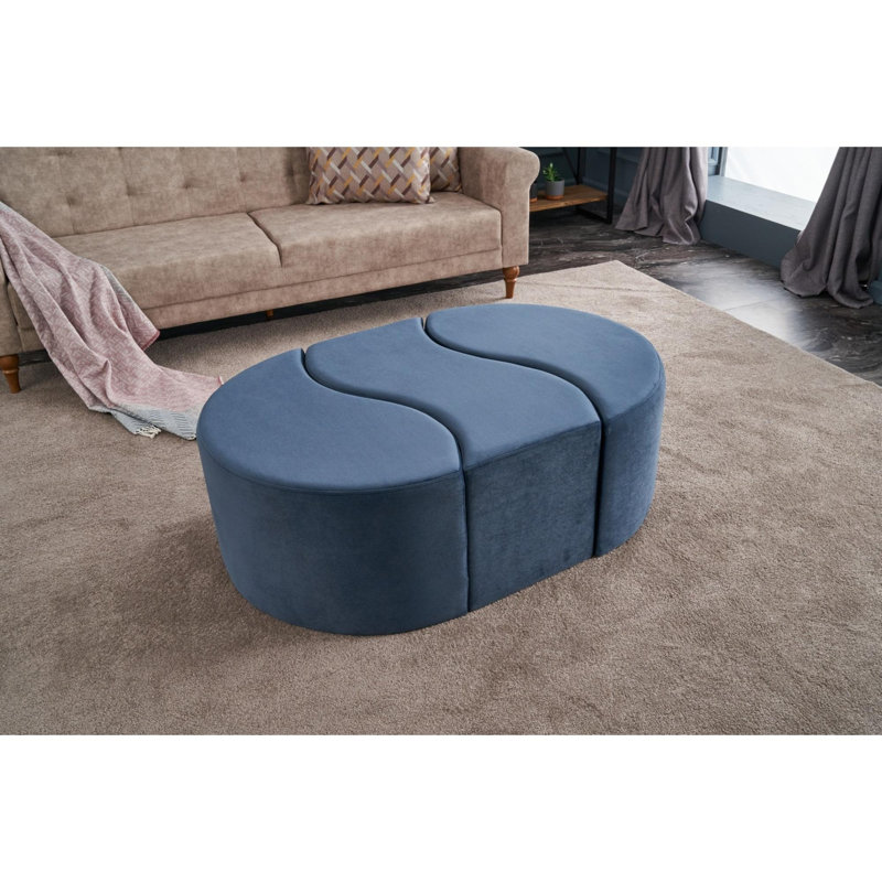 Pouf, Bleu