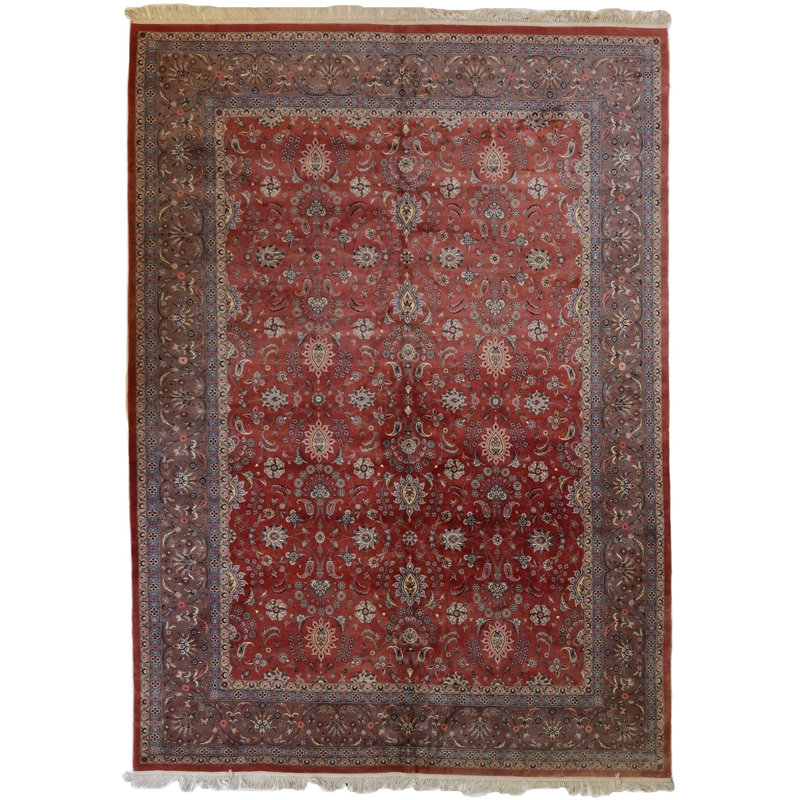 Tapis unique en laine noué à la main de 9 pi x 12 pi 8 po Global de Global Tapis