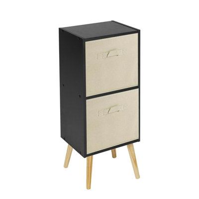 Melvyn 75cm H x 30cm W Wood Cube Bookcase