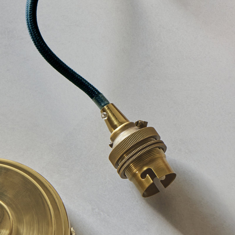 Elton Cable Set finished in Br Aged Brass, Blue