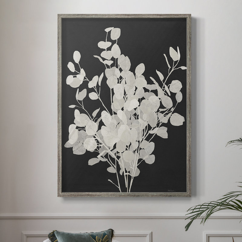 Misty Branches II Framed Print - Solid Wood, 11" H x 9" W