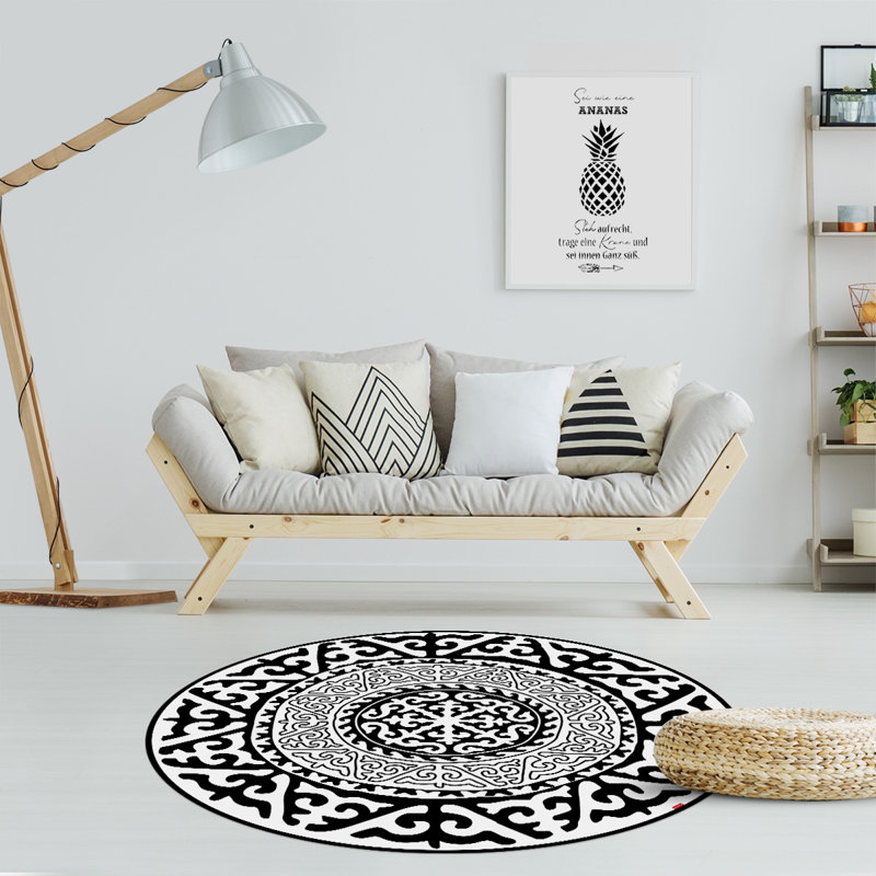 Bynoe Non-Slip Indoor Doormat, Round 136cm