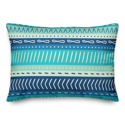  Coussin lombaire intérieur / extérieur Tribal Stripes