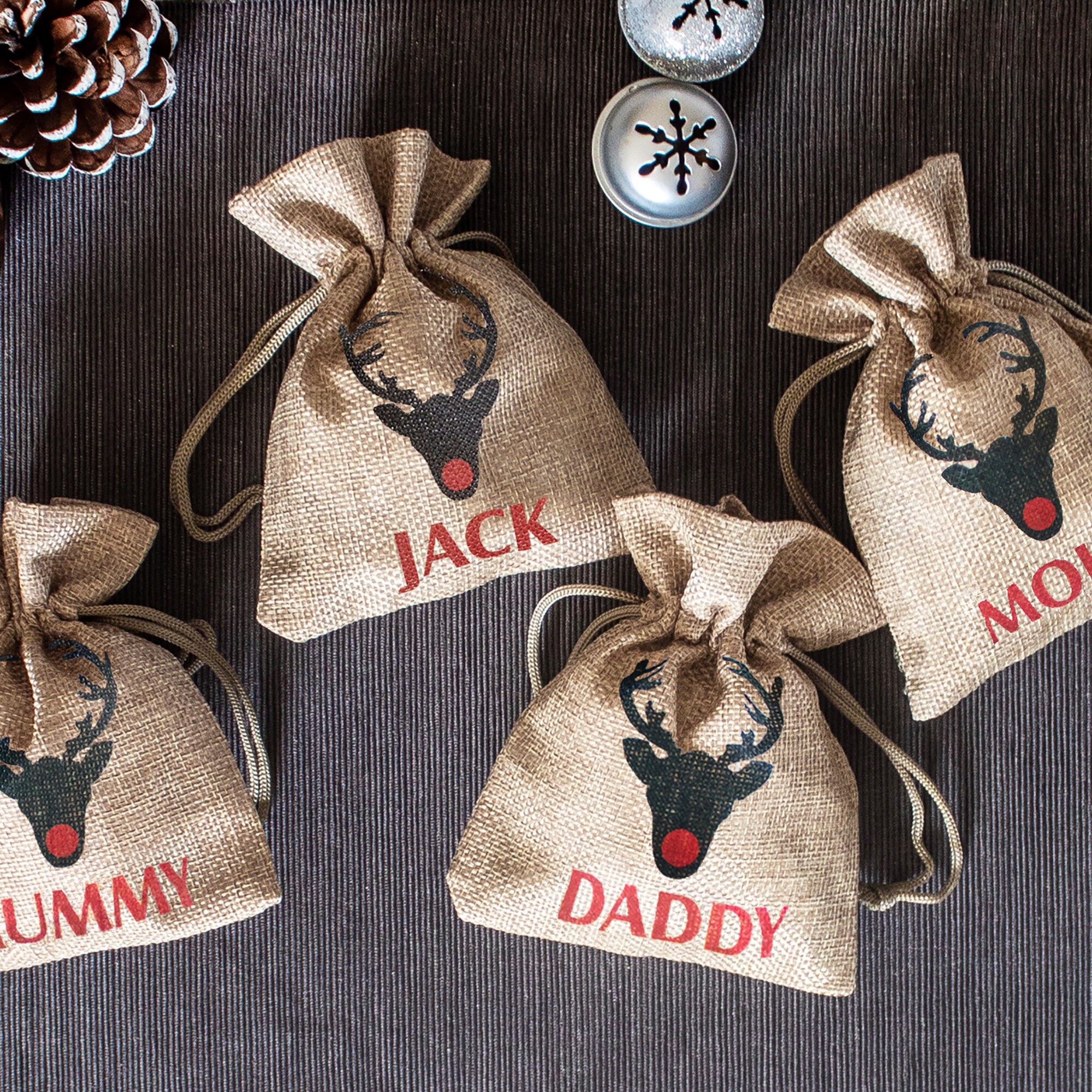 mini christmas sack