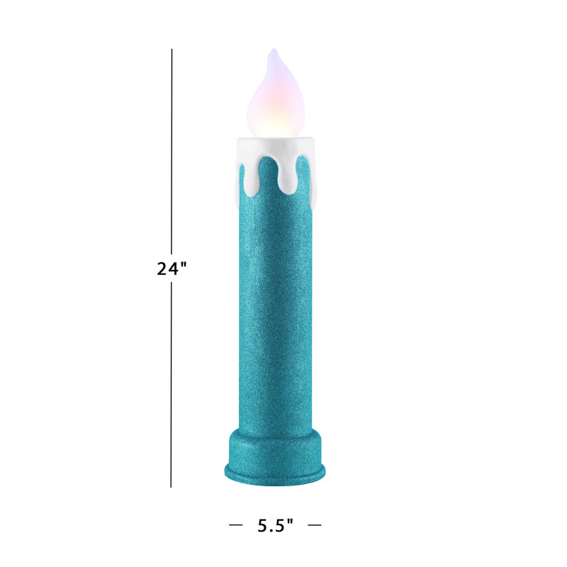 Bougies d'extérieur 24 po, Bleu