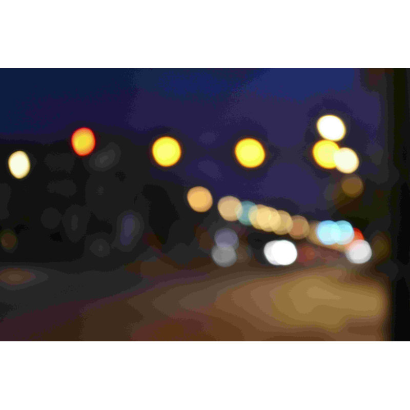 Bokeh abstrait II, H 8 po x l 12 po