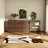 47.24"Solid Wood Extendable Dressing Table with Makeup Mirror and Makeup Stool