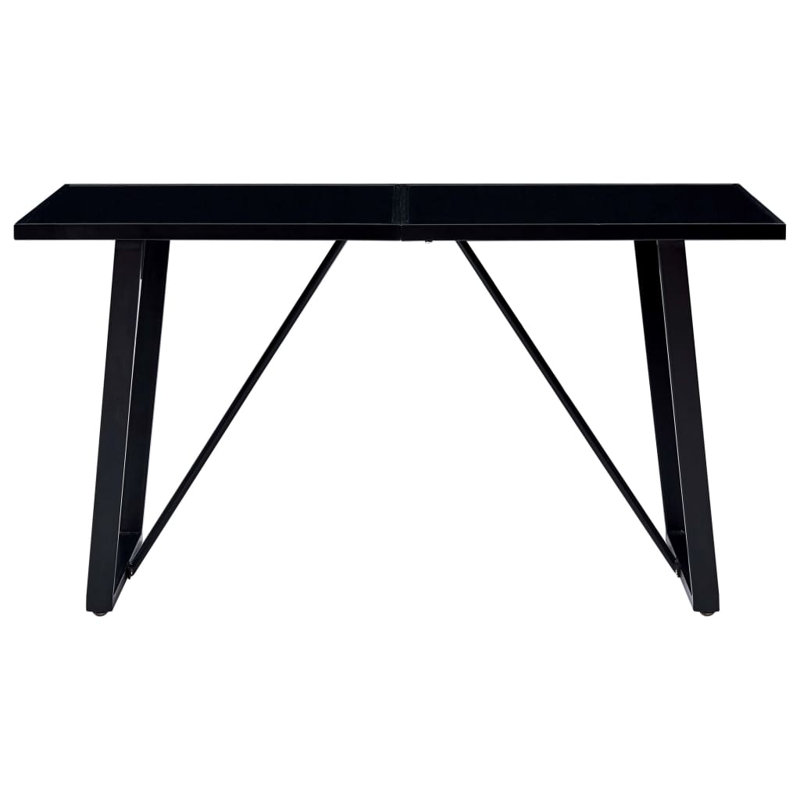 Wingo Dining Table, H100 x W200 x D75cm, Black