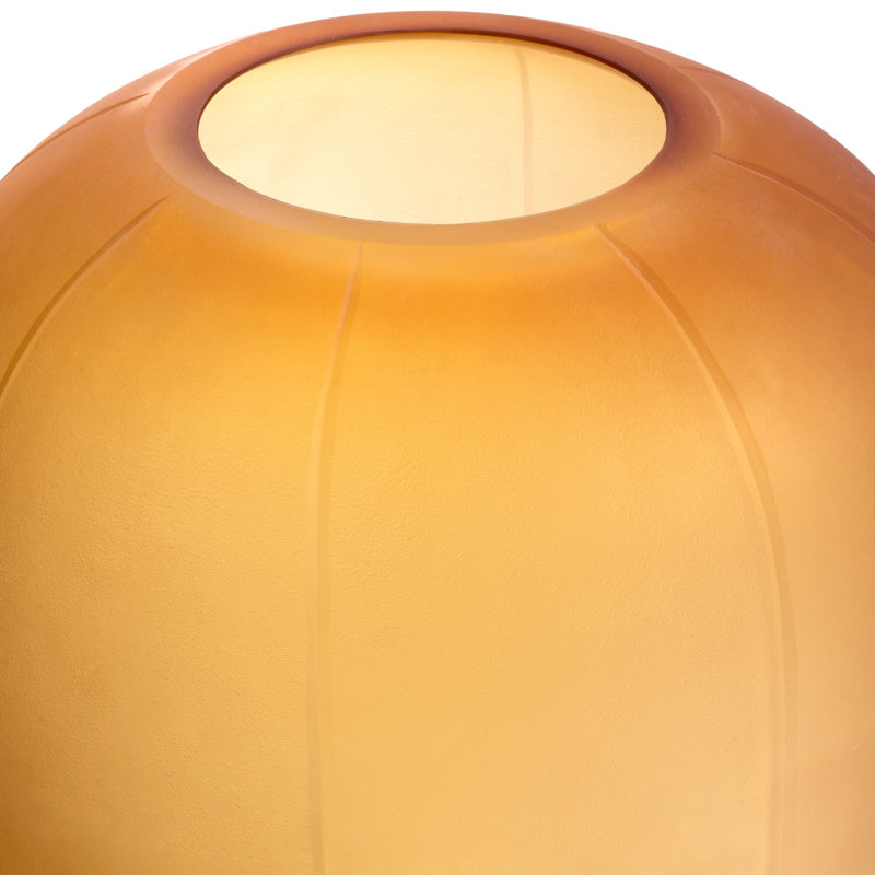 Zenna Handmade Handblown Glass Table Vase, 17.91" H x 11.42" W x 11.42" D