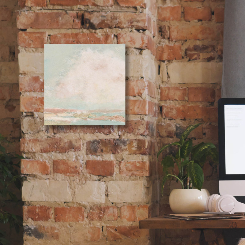 «Seafoam Marsh» par Ashley Bradley, art mural sur toile, H 12 po x l 12 po