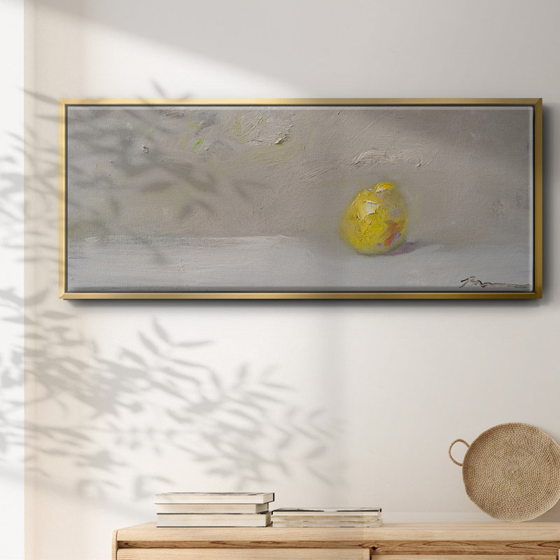 Lime citron - toile encadrée, H 24 po x l 60 po