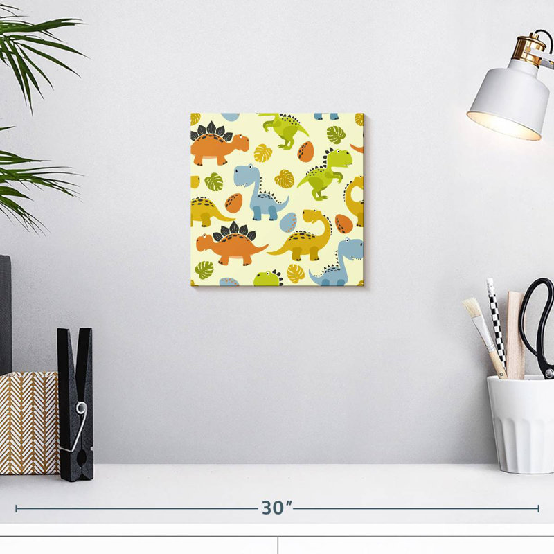 Ashelle Cute Cartoon Dinosaurs, 10" H x 10" W