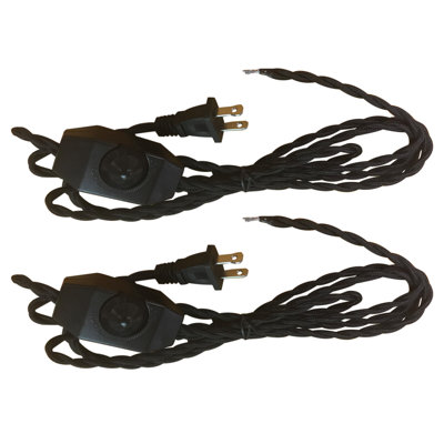 Twisted Fabric Covered Lamp Cord