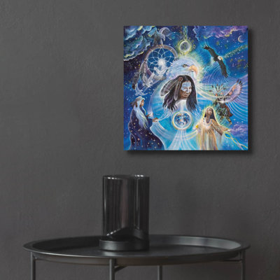  'The Eagle's Gift' by Verena Wild Acrylic Glass Wall Art, 12" x 12"