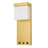 Satin Gold 18"H Getafe LED Bedside Wall Sconce 10W 650 Lumens With Rocker Switch and 2 USB Charging Ports