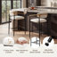 Tabourets de bar modernes COLAMY MATRIX, hauteur assise de 75 cm (29,5 po), pour comptoirs de 102 à 112 cm (40 à 44 po), blancs, ensemble de 4-133042471-133042473-133042476