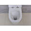 Toilette allongée murale à double chasse avec chasse d'eau à haut rendement (siège inclus)