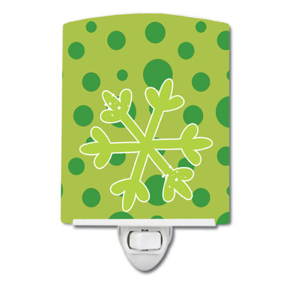 Christmas Snowflake Ceramic Night Light