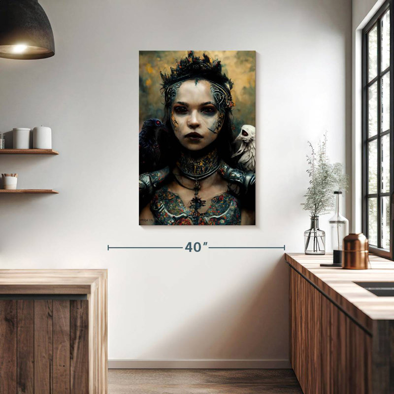 Hitzel Raven Queen, 39" H x 26" W