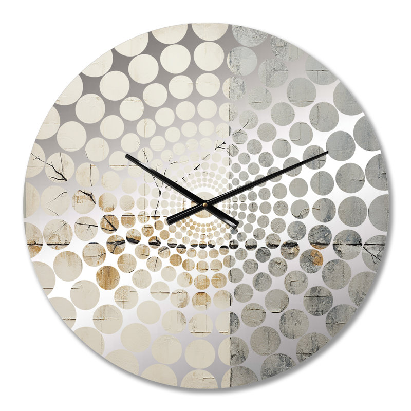 Nature Split - Abstract Shapes Wall Clock, Small