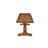 Solid Wood Bench With Double Trestle
