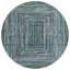Tapis bleu sarcelle lavable à la machine intérieur / extérieur Xhevrie ACN1725-1002811305