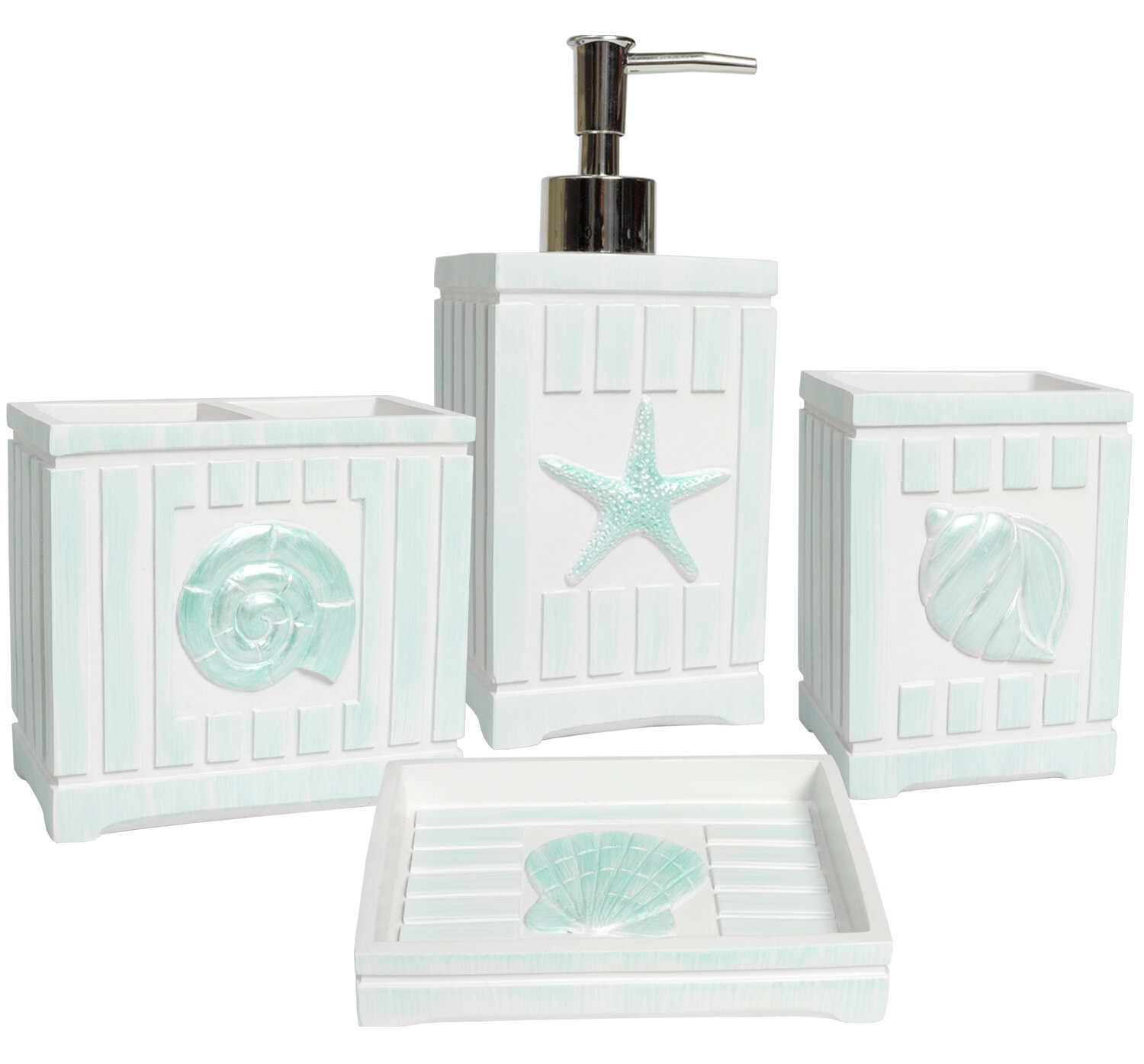 Prochaska 4 Piece Bathroom Accessory Set Rosecliff Heights