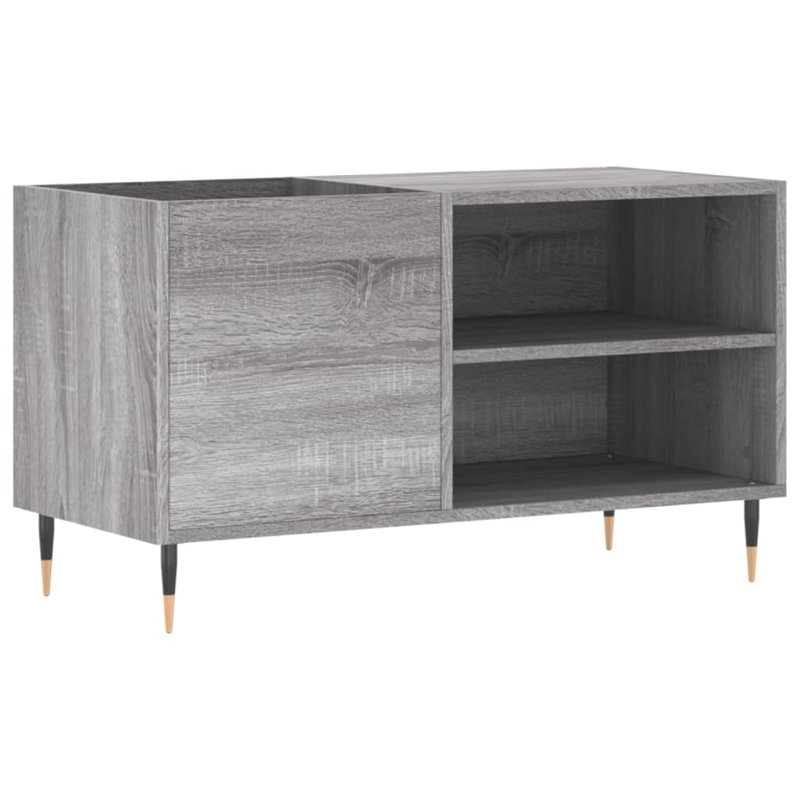 48cm H Media Shelves, Grey Sonoma