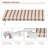 Outsunny 155.81'' W x 0.32'' D Polyester Red/White Cover Retractable