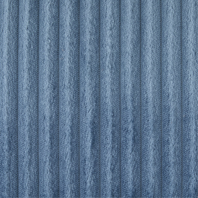 Canapé modulaire 63,7 po Modern, Velours côtelé bleu, Bleu