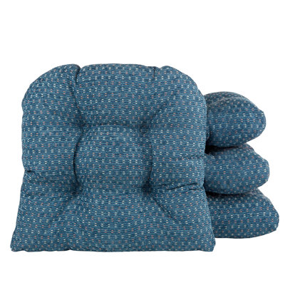 Non-Slip Dining Room And Kitchen Seat Cushions, 15 X 15 X 3 Inches, Set of 4