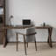 Bureau d'écriture rectangulaire en bois massif noyer-843930424
