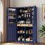Garde-manger haute autoportant avec 2 tiroirs, 2 tablettes réglables et 8 tablettes de porte
