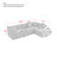 Canapé modulaire modulaire en L