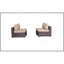 Ensemble de 2 chaises d'extérieur sans accoudoirs de 28 po de large avec coussins (ensemble de 2)