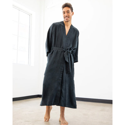 Kimono pour hommes, robe noire