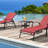 Outdoor Lounger Rust Resistant Aluminum Frame Outdoor Chaise Lounge-101105990